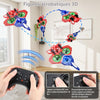 Drone Avion RC Rouge en Mousse pour Enfants, flottement Auto, lumières LED Flips 3D, 2 piles incluses, quadricoptère léger sécurisé, maniable pour garçons, filles et pilotes débutants