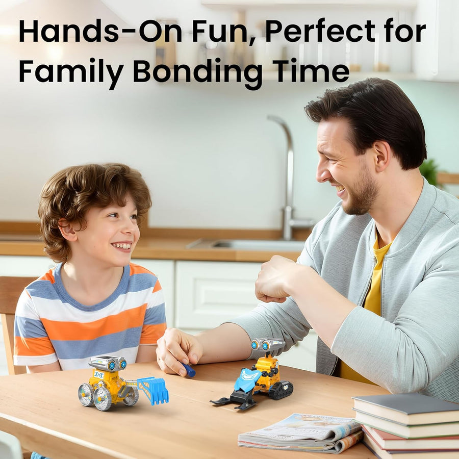 Robot Solaire 21en1, STEM Robot Energie Solaire et Batterie Double, Jeux de Construction Robotique Éducative Exterieur Experiences Scientifiques Cadeau pour Garçon 8-12 Ans (211Pièces)