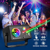 Jeux de Lumiere et Fête 3-en-1 avec Télécommande, Contrôle par Musique & Contrôle Vocal – Lumière Disco avec Stroboscope, LED RVB, Effet Boule Disco et 72 Motifs