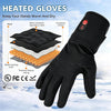Gant Chauffants Taille L Rechargeables 7,4 V 22,2 Wh Gants chauffants, chauffage rapide, écran tactile pour la conduite, ski, camping et la randonnée