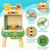 Jeu éducative pour Enfants Flipper Crabe,Nouvelle Machine de Jeu d'arcade Jeux de Flipper de Table d'arcade Son et lumière réglables,Pieds de Table Amovibles,Pinces pour 3-12 Ans