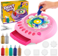 Kit Machine à Tourner Peinture Jouet Enfant Jeux Spinner Peinture