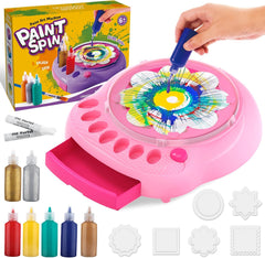 Kit Machine à Tourner Peinture Jouet Enfant Jeux Spinner Peinture