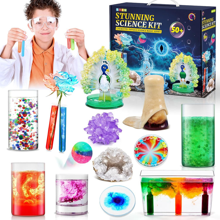 Jeux Enfant Experiences Scientifiques Kits Educatifs de Sciences Activités Cristaux en Croissance Arbre en Croissance Montgolfière