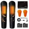 Genouillères chauffantes moto Hiver,Protections hivernales homologuées CE2,Amovibles,Chaudes,Imperméables et coupe-vent pour femmes et hommes