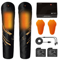 Genouillères chauffantes moto Hiver,Protections hivernales homologuées CE2,Amovibles,Chaudes,Imperméables et coupe-vent pour femmes et hommes