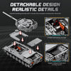 Jouet Construction Char Leopard 1 Militaire, Set de Construction 1:26 pour Adultes, Char de Combat Guerre Froide, Modèle Sous Licence World of Tanks, Cadeau pour Passionnés Militaires (1273 Pièces)
