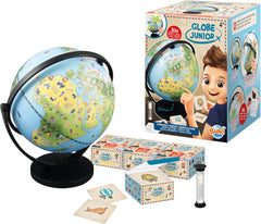Globe Junior 20cm 300 Cartes avec Dessins et Infos Jouet Ludique Enfant