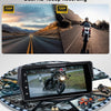 Écran CarPlay pour Moto avec 2 caméras, Enregistrement en Boucle, CarPlay sans Fil et Android Auto, enregistreur de Conduite écran Tactile Portable Bluetooth de 6,86 Pouces, Navigation/Siri