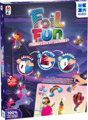 Jeux Megableu Foil Fun-Princesses ET Licornes-Loisirs Enfants-Activité créative et ludique-A partir de 4 Ans