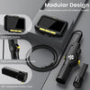 Caméra Endoscopique Articulée 210° Rotation Bidirectionnelle, Endoscope Industriel avec Lumière, Sonde 6.2mm, Tube Auto-Réinitialisable 1.5m, Écran IPS 5" Caméra d'Inspection