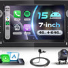 Autoradio 4G+64G Android 15 pour Opel Corsa C/D Zafira B Astra H Meriva Vivaro Signum Combo, 7'' IPS Écran Tactile avec Carplay Android Auto GPS Wi-FI USB/Type-C Bluetooth FM RDS Caméra
