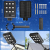 Lampadaire Solaire Exterieur, lumière solaire extérieure Crépuscule à l'Aube IP68 éclairage 6500K inondé LED étanche Projecteur Solaire Puissant pour Rue, Garage, Parking 9T
