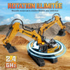 Jouet Pelleteuse Enfant avec Télécommande Gravité, Tractopelle Telecommandé avec Lumières et Musique, Jouet Engin de Chantier