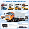 Caméra de Recul pour Voiture avec Moniteur LCD 7 Pouces,Camera de Recul IR Vision de Nuit étanche IP68 avec 20M Câble Caméra de Recul Kit pour Camping Car/Camion/Remorques/RV/Agricole/Motorhome,12-24V