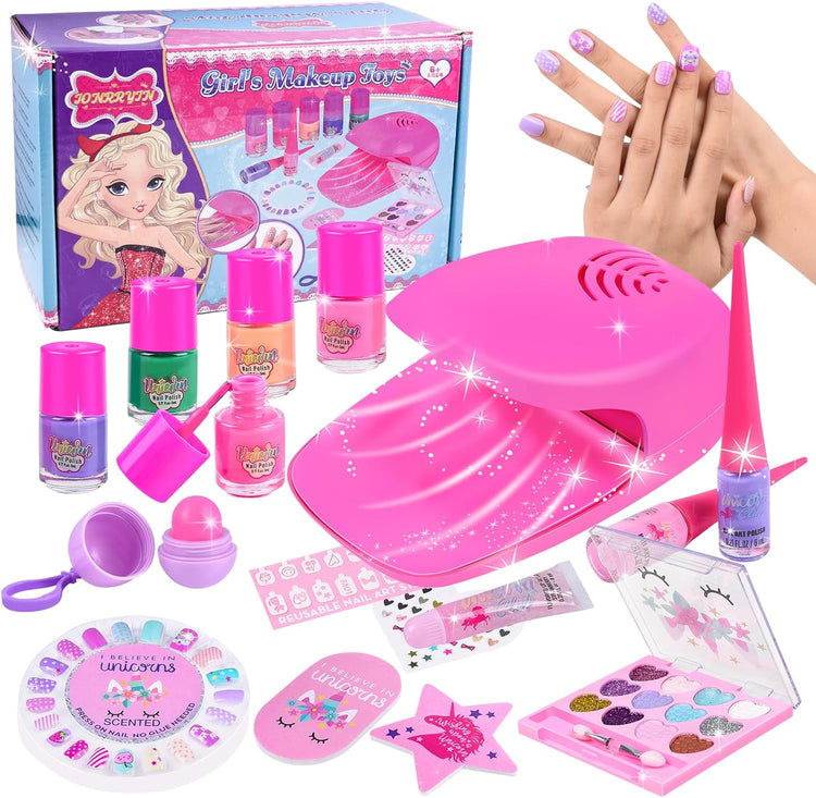 Kit Manucure Enfant Jouet Maquillage Ongle Kit Vernis Enfant