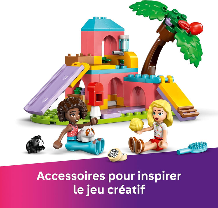 LEGO Friends L’Aire de Jeux des cochons d’Inde Inclut 2 Mini-poupées, 2 Animaux et Un Toboggan 42640