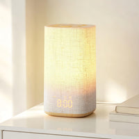 Réveil Simulateur d’Aube, Lampe de Chevet avec Horloge Numérique, 2 Réveils Réveil Lumineux, Lumière rouge 625 nm, 20 Sons Apaisants, Veilleuse 0–100% réglable pour Chambre et Chambre d'Enfant