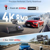 Caméra embarquée F7NA 4K Avant et arrière, STARVIS 2 IMX678, 8 MP, WiFi 5 GHz (téléchargement Rapide de 20 Mo/s), caméra de Voiture à Commande vocale, WDR, Vision Nocturne HDR, GPS