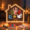 Kit d'empreintes de main avec veilleuse LED, empreinte de pied de bébé avec Empreinte de main pour couples et familles, kit d'empreintes de pattes de chien et chat, souvenir à faire soi-même
