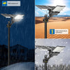 Lampadaire Solaire Exterieur, OHF-Plus Projecteur Led Solaire Exterieur, IP67 Étanche Eclairage Lampe Exterieur Puissante pour Jardin, Cour, Garage