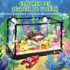 Jouet Enfant Blocs Construction Aquarium avec Lumière LED Compris Les Tortue en Mouvement