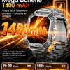 Montre Connectée Homme, 2.01'' Smartwatch avec LED Lampe, 100+ Modes Sportifs, Étanchéité IP68, Appels Bluetooth Smartwatch Militaire, Surveillance Cardiaque 24H,Sommeil, SpO2, Android/iOS