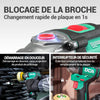 Mini Polisseuse sans Fil 12V, 75mm Mini Polisseuse Voiture Sans Balais et 55mm Ponceuse , 2 Batteries 2,0Ah, 2 Vitesses 2800-8300 tr/min pour Polissage/Lustrage/Ponçage/Cirage