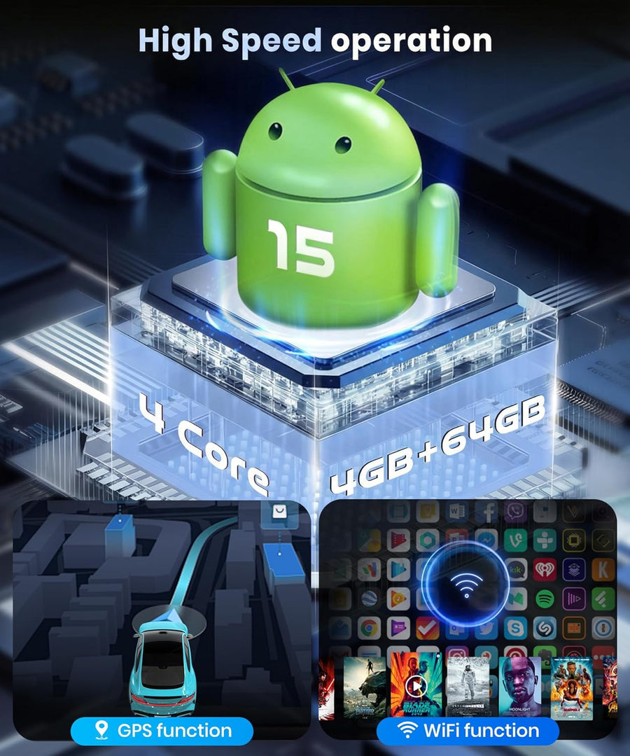 Autoradio 4G+64G Android 15 pour Opel Corsa C/D Zafira B Astra H Meriva Vivaro Signum Combo, 7'' IPS Écran Tactile avec Carplay Android Auto GPS Wi-FI USB/Type-C Bluetooth FM RDS Caméra