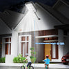 Lampadaire Solaire Exterieur, lumière solaire extérieure Crépuscule à l'Aube IP68 éclairage 6500K inondé LED étanche Projecteur Solaire Puissant pour Rue, Garage, Parking 9T