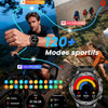 Montre Connectée Homme avec Appel Bluetooth, 1.53" HD AMOLED Smartwatch avec Batterie 1000 mAh(60+Standby Zeit)/Lampe de Poche/120+ Sportifs/Sommeil, IP68, Fitness Montre Connecté iOS Android