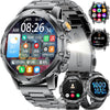 Montre Connectée Homme avec Appel Bluetooth, 1.53" HD AMOLED Smartwatch avec Batterie 1000 mAh(60+Standby Zeit)/Lampe de Poche/120+ Sportifs/Sommeil, IP68, Fitness Montre Connecté iOS Android