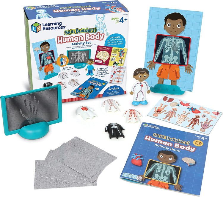 Jeux Educatif Apprentissage Corps Humain-Coffret éducation Positive pour Enfants-3 à 8 Ans