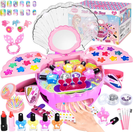 Jouet Kit Manucure Enfant Jeux Vernis à Ongles Coffret Maquillage