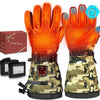 Gants Chauffants avec Batterie Rechargeable 7,4 V 22,2 WH,Chauffants 3 Niveaux De Températures, Électriques Gants Taille XL