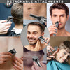 Tondeuse Barbe Homme Tondeuse Cheveux Professionnelle Avec Lame en T de Coupe de Cheveux Chauve 0 mm Rasoir électrique Tondeuse Corps de Précision pour Nez 7 en 1