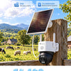 Ctronics AOV 3K Caméra de Surveillance 4G Solaire Exterieur Sans Fil,IP66 Enregistrement 24/7,Suivi Auto ,Détection Humaine 30m, 14400mAh,Panneau 6W, Farb/IR Nachtsicht,TF 128 Go / Cloud / FTP