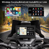 Écran Carplay Moto 7" sans Fil pour CarPlay et Android Auto avec Détection de la Pression des Pneus, IPX67 étanche, Double Bluetooth, Réglage Automatique de la Luminosité, GPS