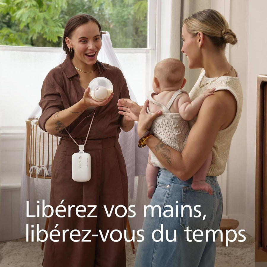 Philips Avent Tire-lait électrique simple moteur de qualité hospitalière, imite le rythme de succion de bébé, jusqu'à 85 aspirations par min, 1 bouteille, 2 téterelles, SCF531/11