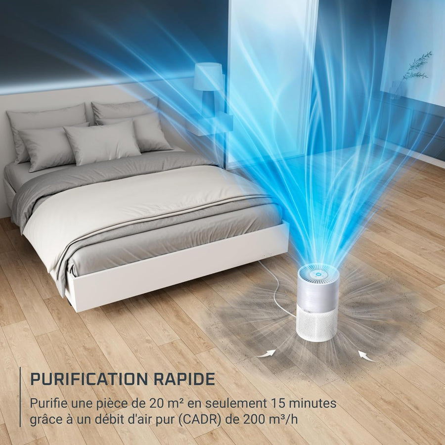 Rowenta Pure Air Compact, Purificateur d'air intérieur, Purification de l'air très efficace, Rapide, Confort accru, PU2220F0