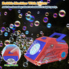 Machine à Bulles Automatique pour Enfants 10000+ Bulles par Minute, Machine à Bulles Portable Rechargeable avec 6 Grands Trous