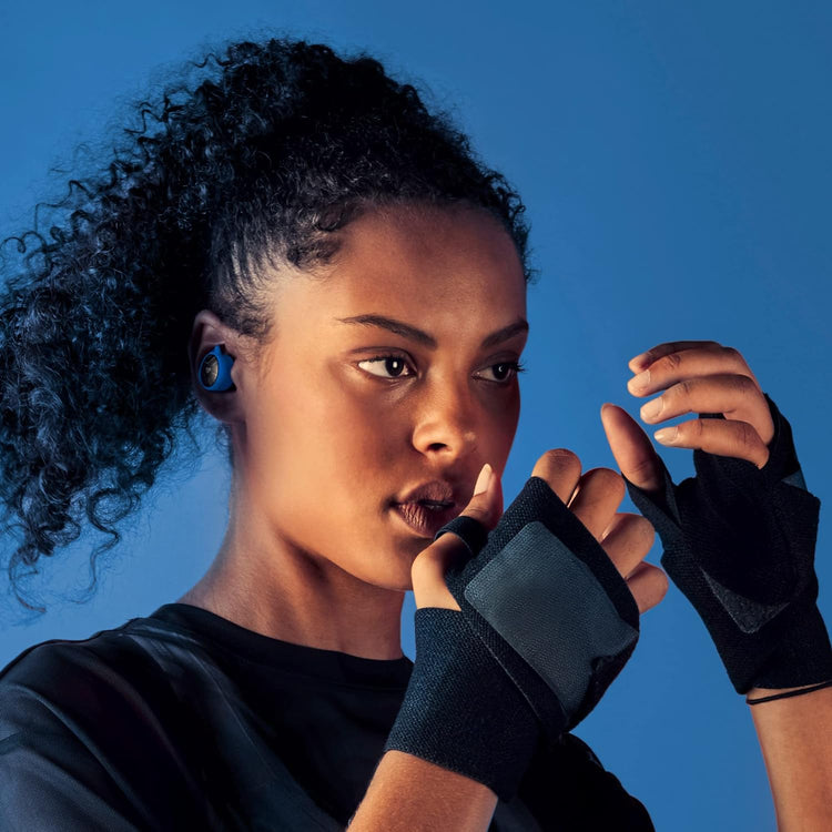 Ecouteur Bluetooth Sans Fil Oreillette Sport Etanche Tactile Autonomie Totale 20h BLEU