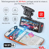 REDTIGER Starvis 2 IMX678 Caméra embarquée 4K avant et arrière 8 MP UHD Carte gratuite de 128 Go, Wi-Fi 5,8 GHz (20 Mo/s), GPS et commande vocale, vision nocturne HDR, surveillance du stationnement