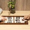 Sling Puck Jeu - Jeu de Plateau en Bois Massif de 16,5 Pouces, Bataille Luxueuse de Sling Puck pour des Nuits en Famille ou des Fêtes Entre Amis, de Bureau Classique et Compétitif