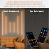 Lumière Ruban LED pour Panneau Acoustique Bois，38cm*2+60cm*4 - 6 Pièces Encastré WiFi LED Panneau Acoustique Bande Blanc Chaud avec Alexa, Autocollante pour Panneaux Acoustiques, Cuisine