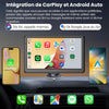 CarPlay Voiture, Portable CarPlay & Android Auto sans Fil, Stéréo de Voiture 7 Pouces Écran Tactile avec Navigation en Temps Réel, Assistant Vocal, FM, Mirror Link, Appels avec Mains Libres