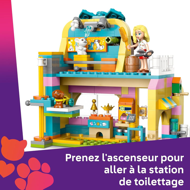 LEGO Friends Boutique d’Accessoires pour Animaux de Compagnie Inclut 3 Mini-poupées, Un Chat, Un Chien et Un Lapin 42650