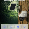 4G LTE Caméra Surveillance avec Carte SIM, 18000 mAh 2K HD Camera Solaire Exterieur sans WiFi avec 360° PTZ, PIR Détection Humaine/Mouvement, Vision Nocturne Couleur, Spotlight Sirène, IP66