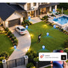 Ctronics 4G LTE AOV Camera Exterieur sans Fil Solaire, Camera sans WiFi Caméra de Surveillance Extérieur à Double Objectif 2K, Suivi Automatique, Enregistrement 24/7, Détection IA, Camera Carte Sim