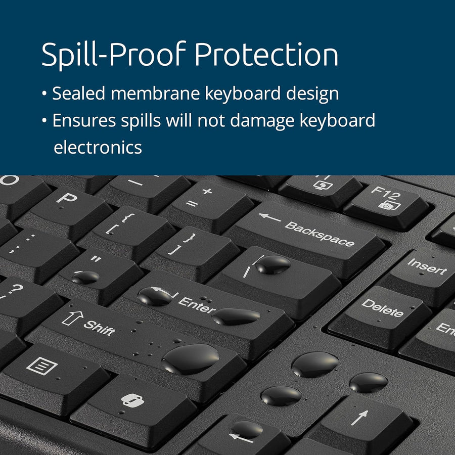 Kensington KM270 EQ Set Clavier sans Fil Rechargeable et Souris silencieuse ambidextre pour PC, 2.4GHz & BT 5.0, résistant aux éclaboussures, AZERTY ISO - NOIR